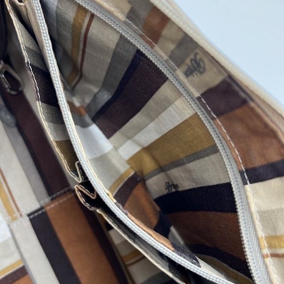 BRIGHTON WOMEN’S LEATHER GOLD HOBO PURSE SHOULDER BAG - Picture 8 of 9